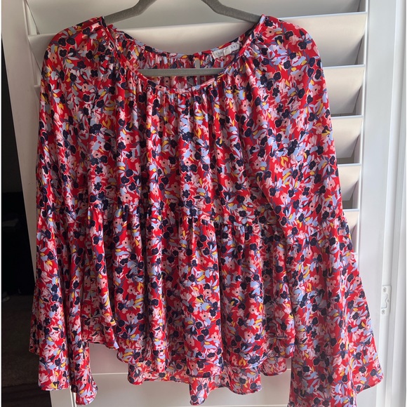 Copper Key top with bell sleeves - Picture 1 of 1